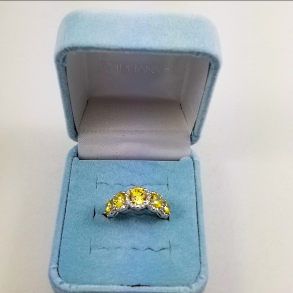 Epiphany for QVC five stone halo ring - Picture 3 of 7